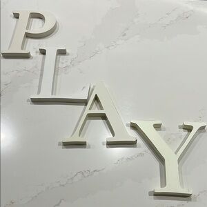 Cream Wall Decor Letters